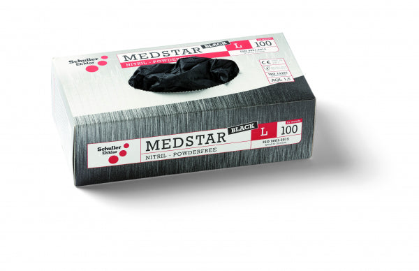 ROKAVICE MEDSTAR BLACK – Profesionalne nitrilne rokavice za enkratno uporabo