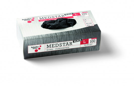 ROKAVICE MEDSTAR BLACK – Profesionalne nitrilne rokavice za enkratno uporabo
